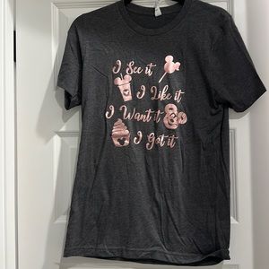 NWOT Women’s Small Disney Foods T-Shirt